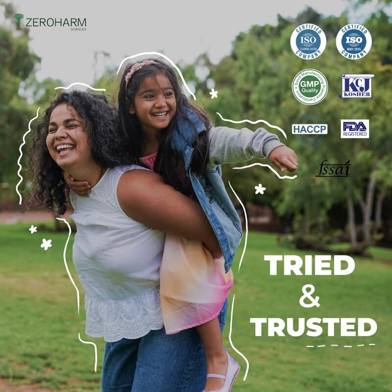 ZEROHARM Zinc Tablets | Guava Leaves Extract | 600mg per Serving | High Absorption Nano Formulated Zinc For Immunity, Skin, Hair, Bone, Vision & Cognitive Health | For Men & Women | 60 Veg Tablets - Image 2